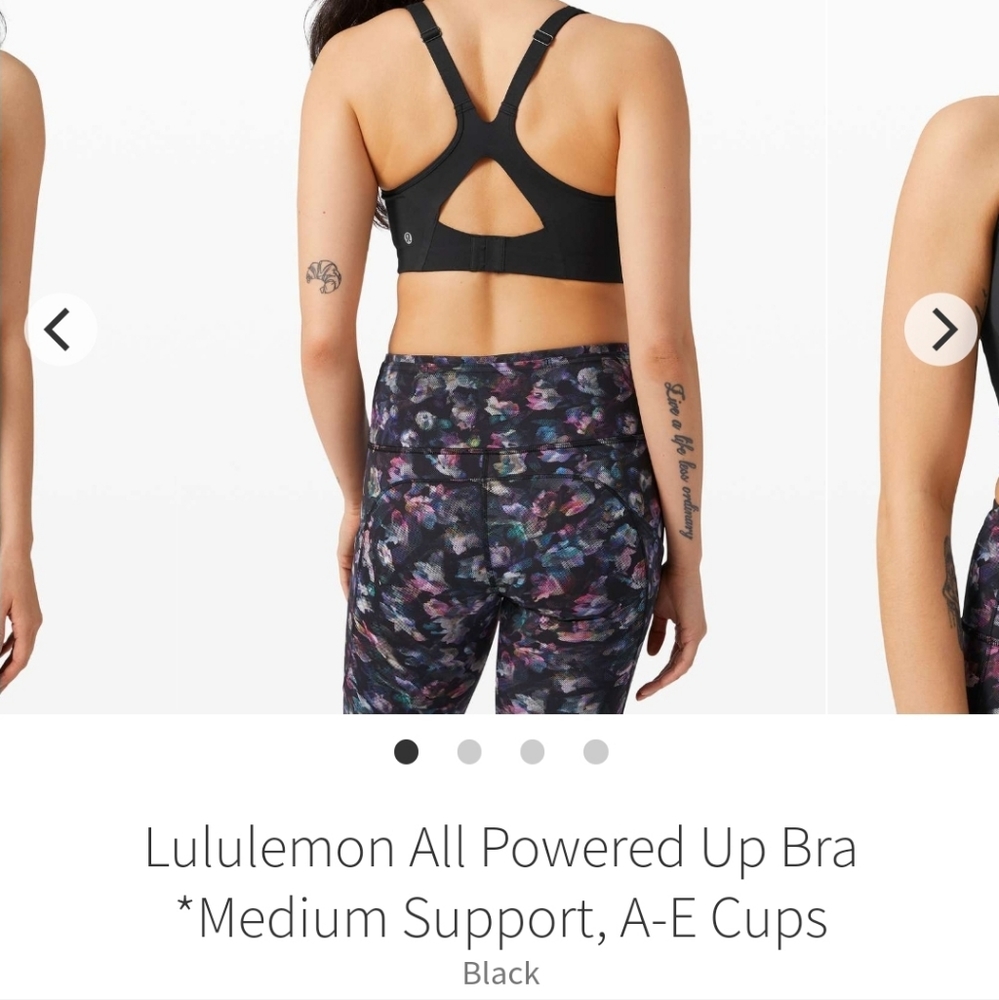 Lululemon All Powered Up Medium Support Bra 32C